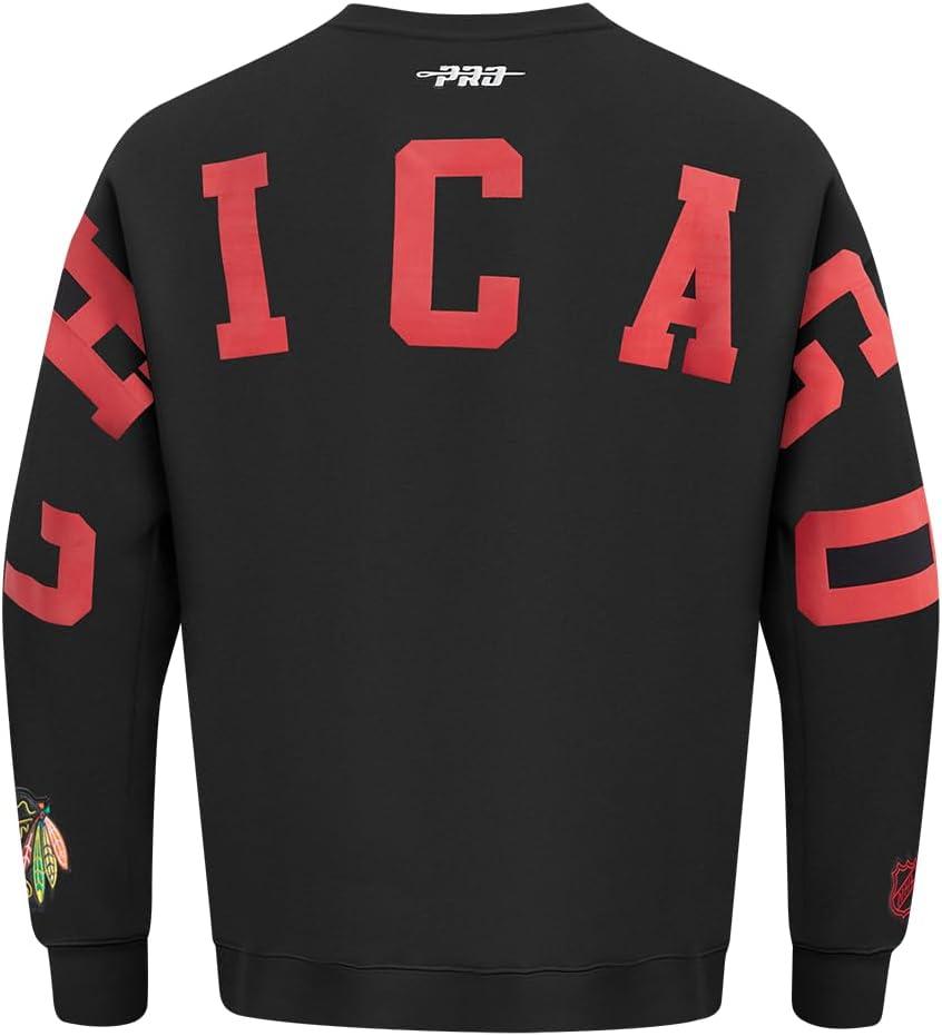imagePro Standard NHL mens Mens Nhl Wingspan Fleece Crewneck SweatshirtBlack