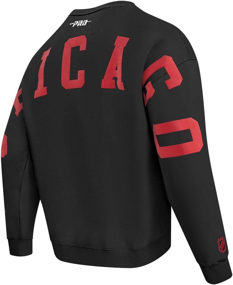 imagePro Standard NHL mens Mens Nhl Wingspan Fleece Crewneck SweatshirtBlack