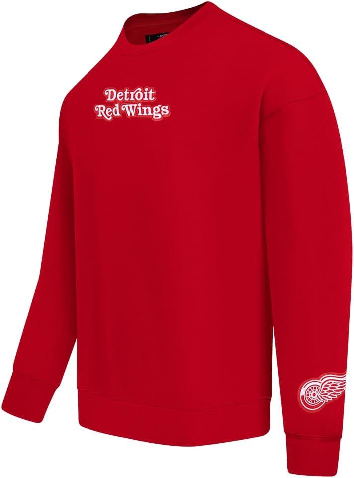 imagePro Standard NHL mens Mens Nhl Wingspan Fleece Crewneck SweatshirtRed