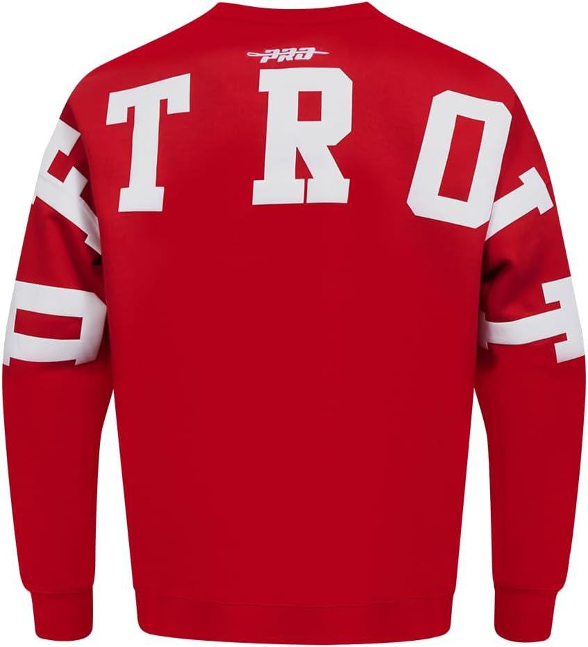 imagePro Standard NHL mens Mens Nhl Wingspan Fleece Crewneck SweatshirtRed