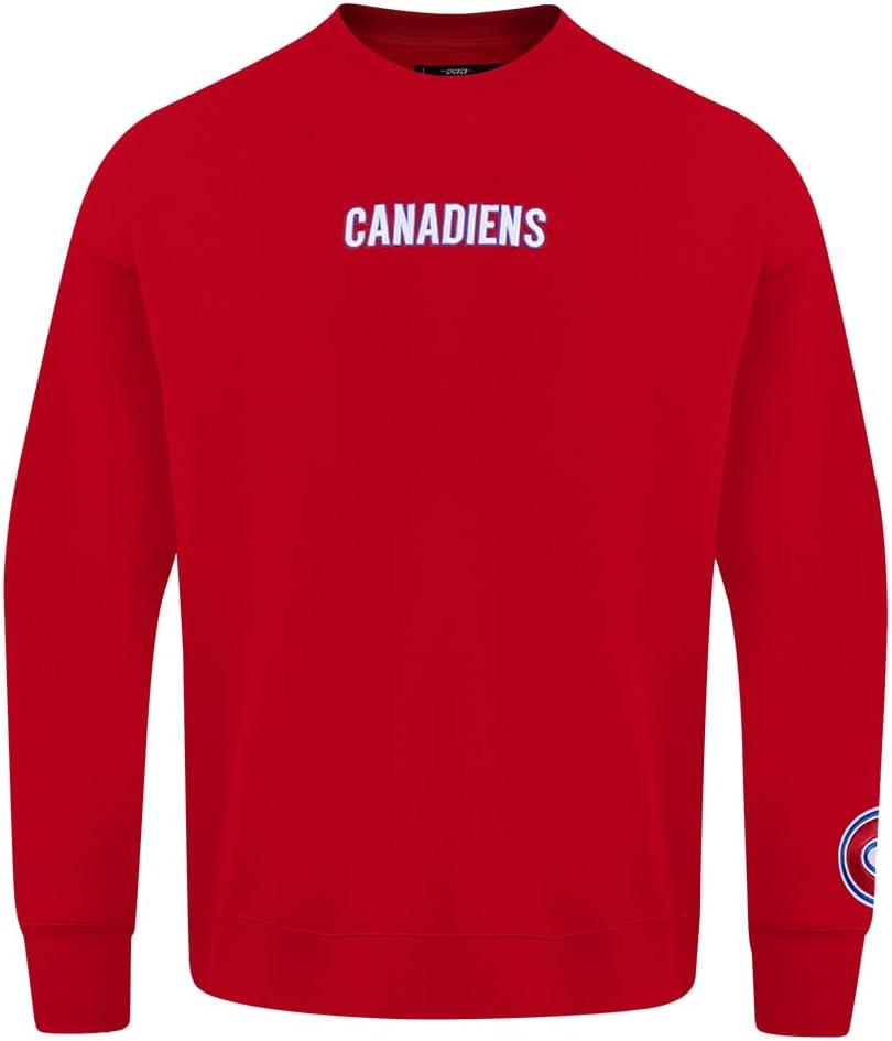 imagePro Standard NHL mens Mens Nhl Wingspan Fleece Crewneck SweatshirtRed