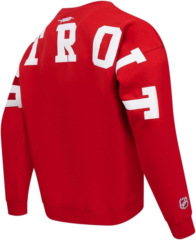 imagePro Standard NHL mens Mens Nhl Wingspan Fleece Crewneck SweatshirtRed