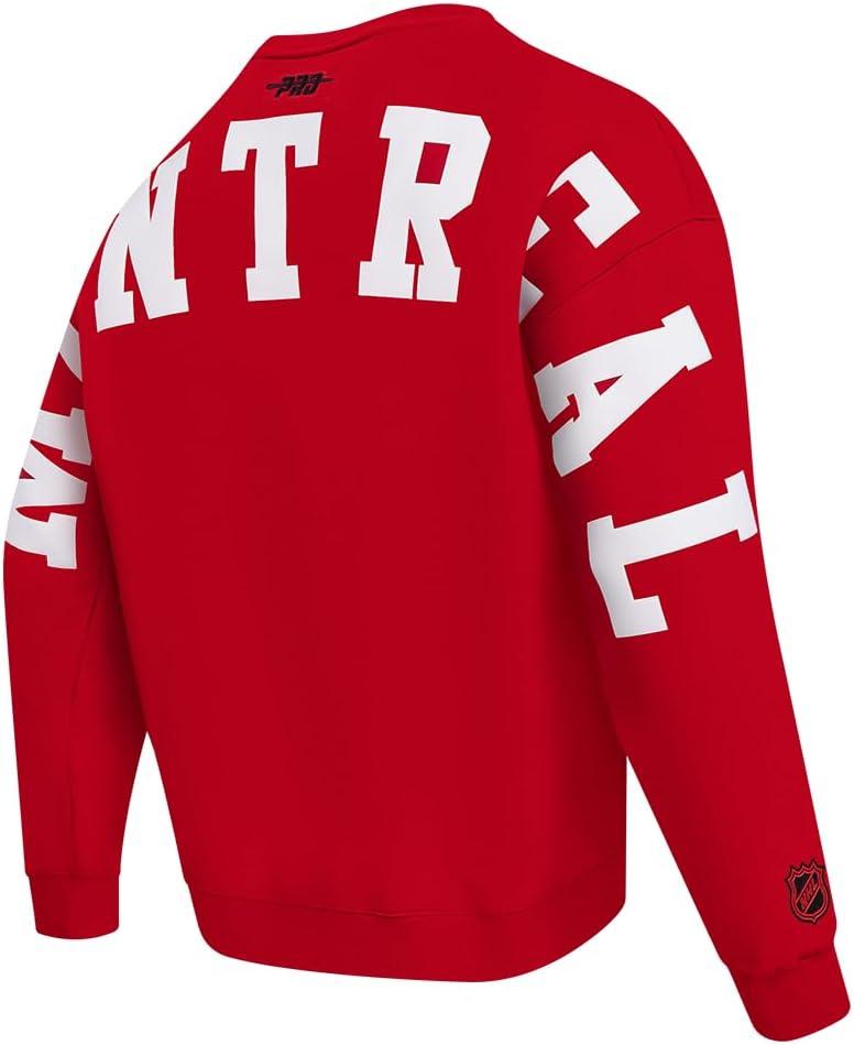 imagePro Standard NHL mens Mens Nhl Wingspan Fleece Crewneck SweatshirtRed