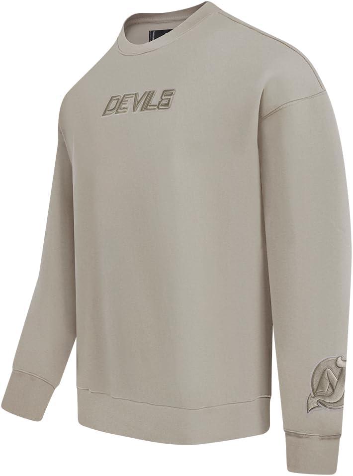 imagePro Standard NHL mens Mens Nhl Wingspan Fleece Crewneck SweatshirtTaupe