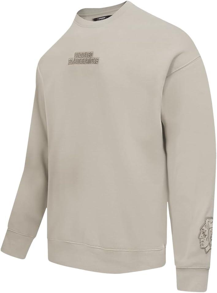imagePro Standard NHL mens Mens Nhl Wingspan Fleece Crewneck SweatshirtTaupe