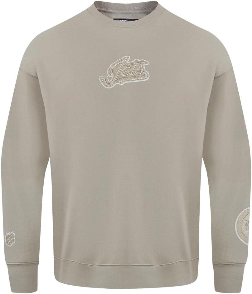 imagePro Standard NHL mens Mens Nhl Wingspan Fleece Crewneck SweatshirtTaupe