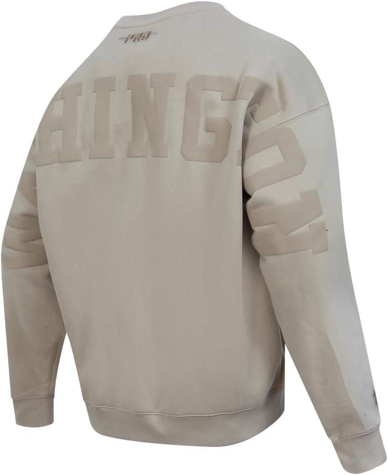imagePro Standard NHL mens Mens Nhl Wingspan Fleece Crewneck SweatshirtTaupe