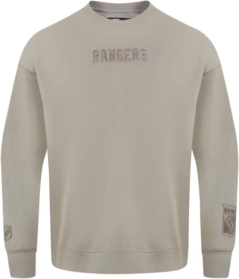 imagePro Standard NHL mens Mens Nhl Wingspan Fleece Crewneck SweatshirtTaupe