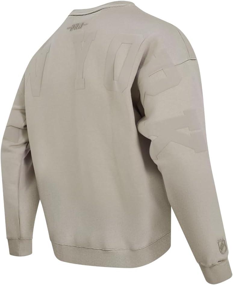 imagePro Standard NHL mens Mens Nhl Wingspan Fleece Crewneck SweatshirtTaupe