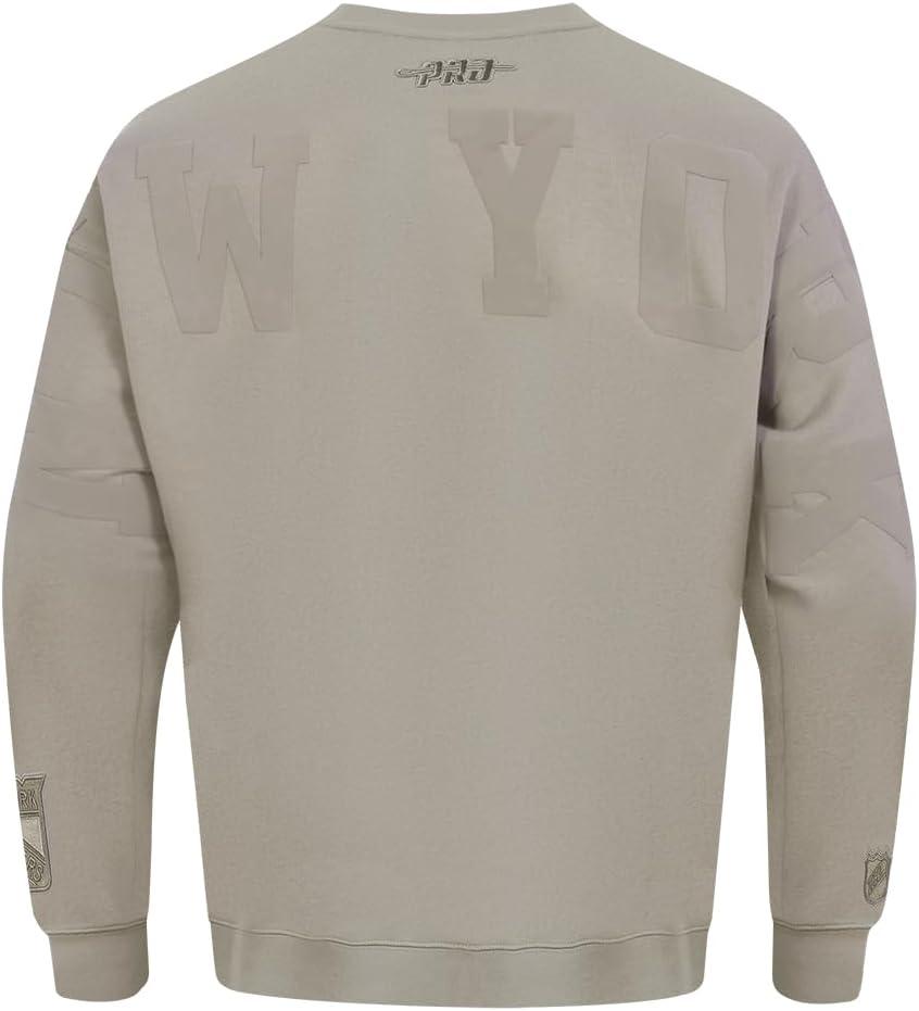 imagePro Standard NHL mens Mens Nhl Wingspan Fleece Crewneck SweatshirtTaupe