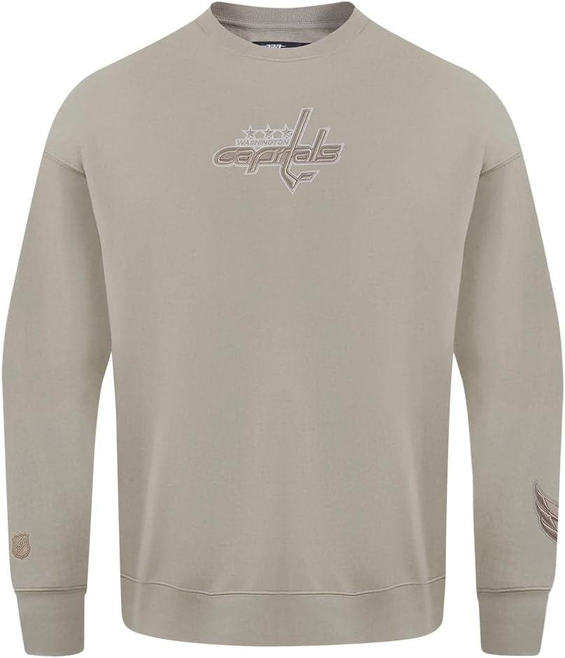 imagePro Standard NHL mens Mens Nhl Wingspan Fleece Crewneck SweatshirtTaupe