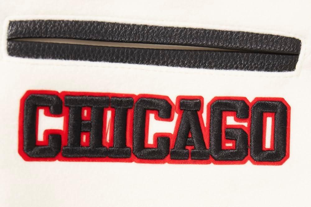 imagePro Standard NHL womens Womens Nhl Retro Classics Wool Varsity JacketEggshell Black