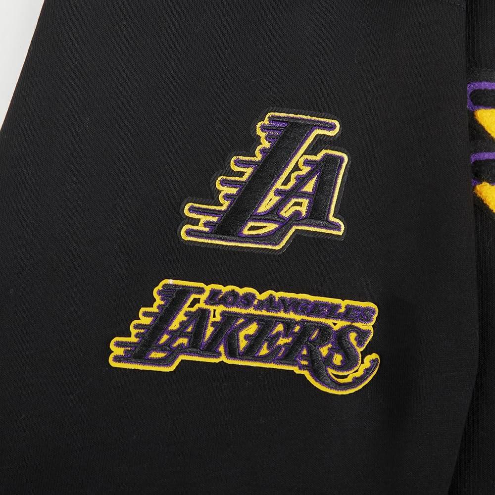 imagePro Standard Womens NBA Mash Up Brushed Back French Terry Crewneck SweatshirtBlackPurple