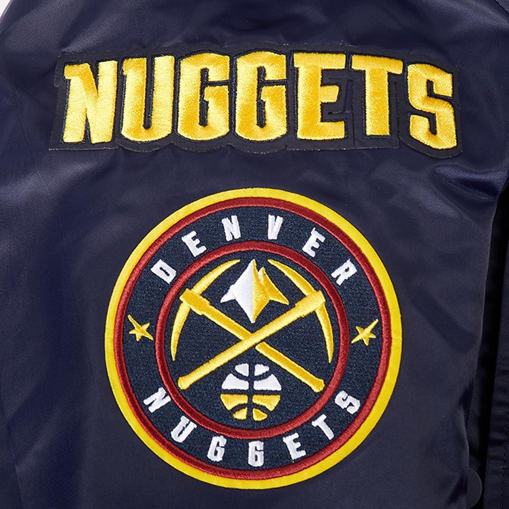 imagePro Standard Womens NBA Old English Satin JacketMidnight Navy