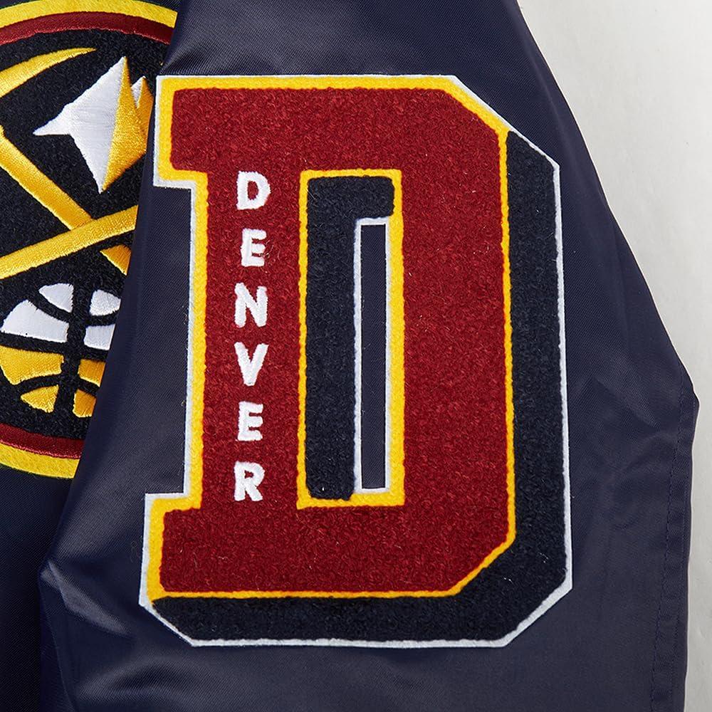 imagePro Standard Womens NBA Old English Satin JacketMidnight Navy