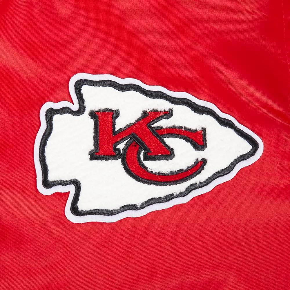 imagePro Standard Womens NFL Kansas City Chiefs Retro Classics Satin Jacket Red M