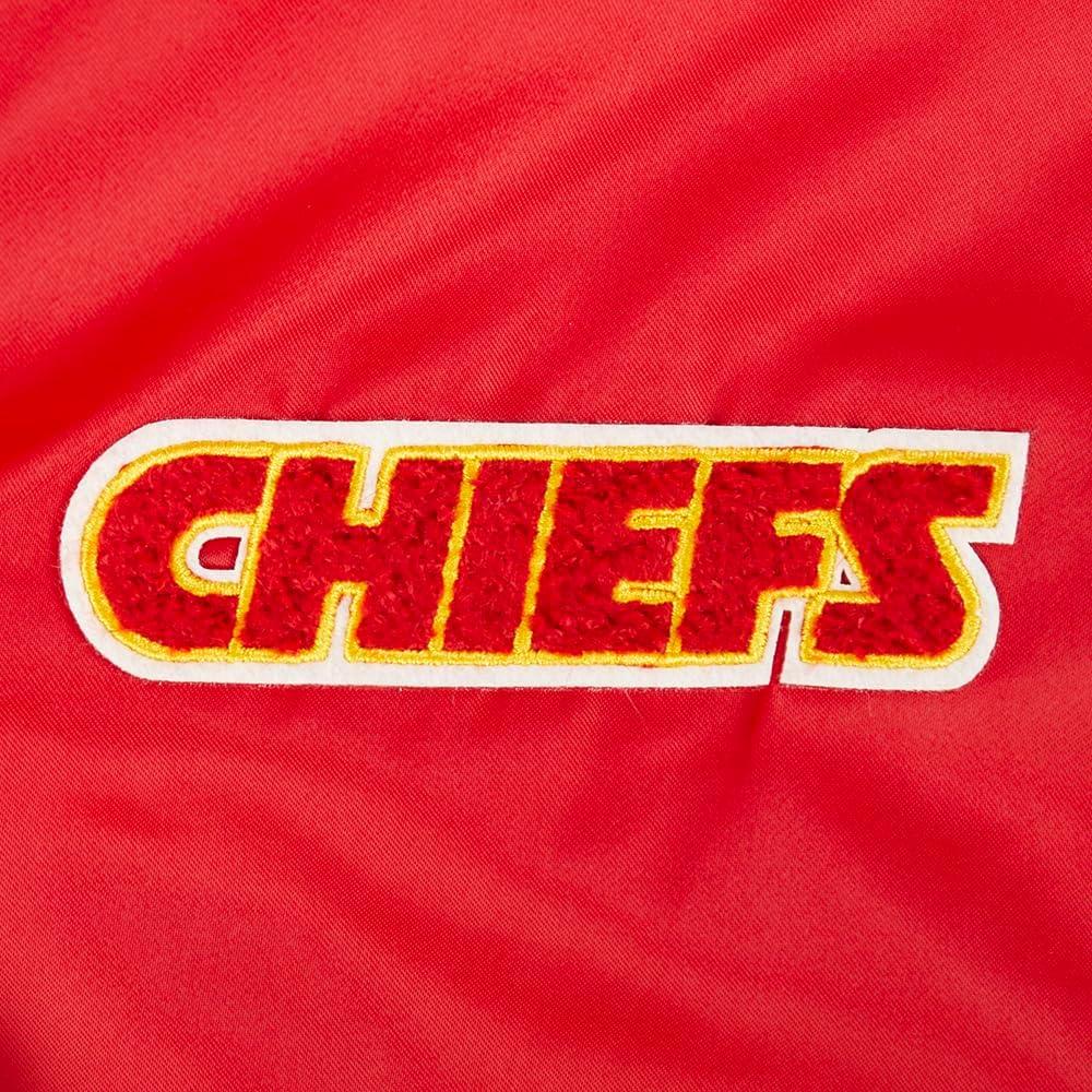 imagePro Standard Womens NFL Kansas City Chiefs Retro Classics Satin Jacket Red M