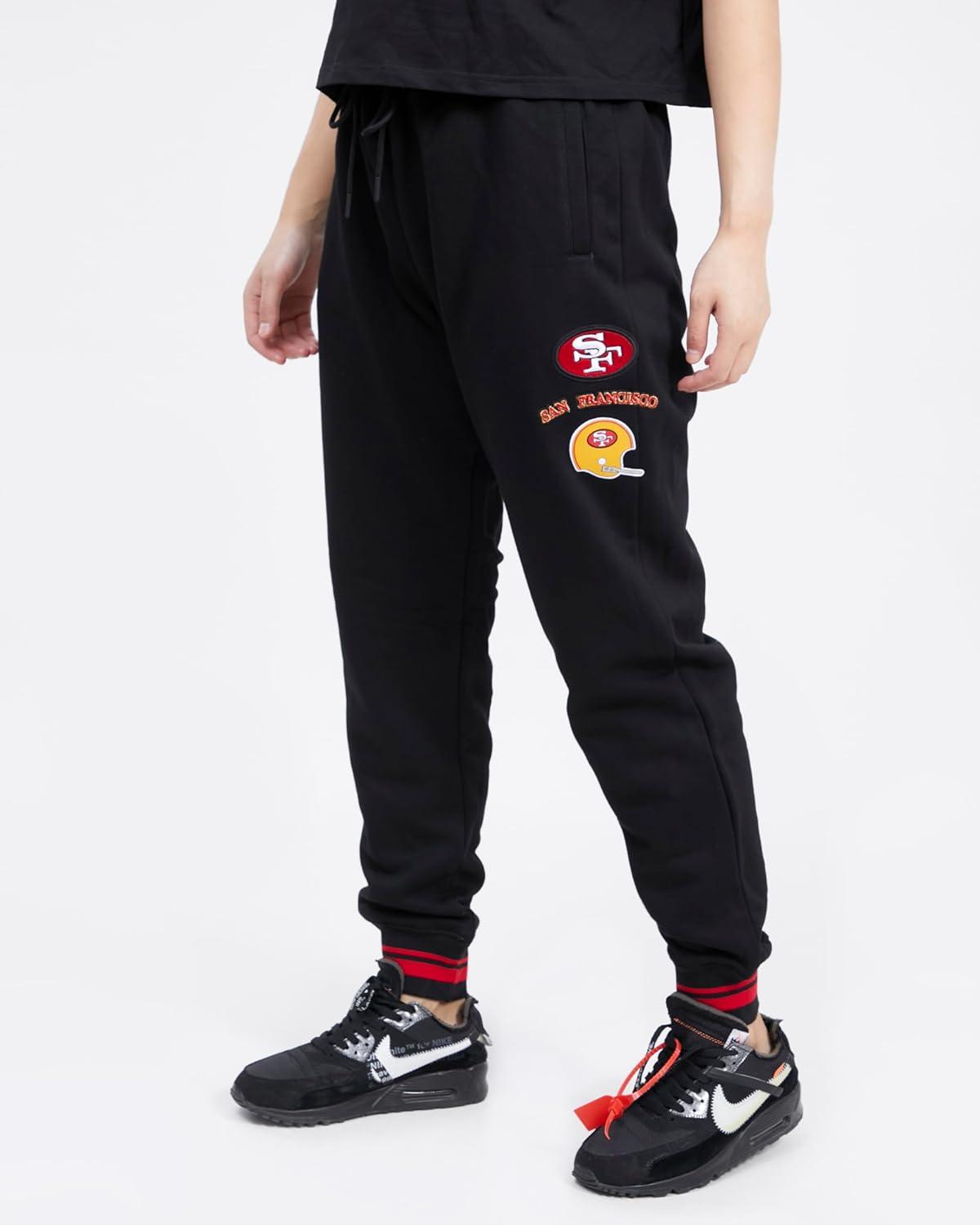 imagePro Standard Womens NFL Retro Classics SweatpantBlackRedBlack