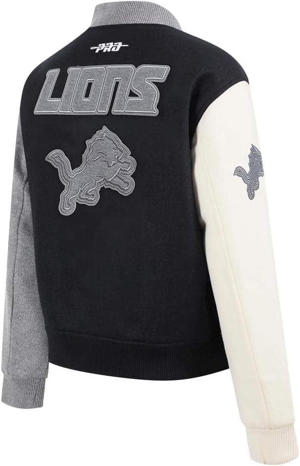 imagePro Standard Womens NFL Reverse French Terry Wool Varsity JacketBlack