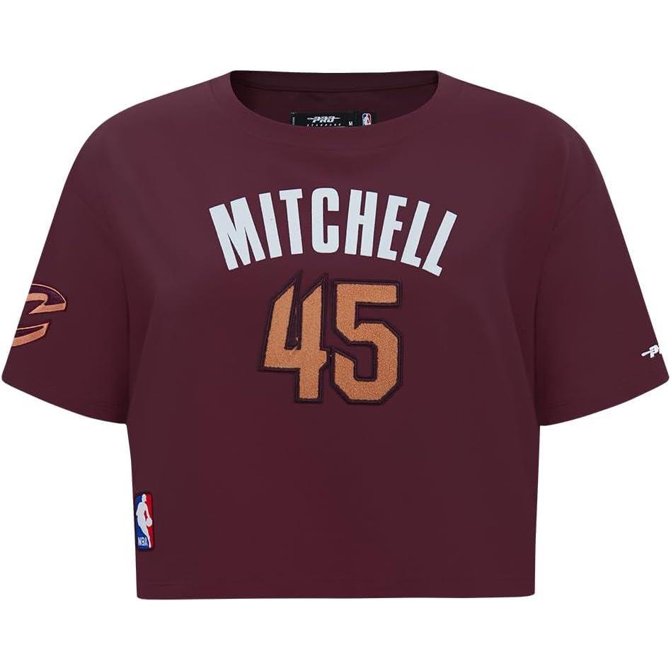 imagePro Standard NBA Womens Womens NBA Cleveland Cavaliers Classic Player Cotton Short Sleeve Boxy TeeTeam Color