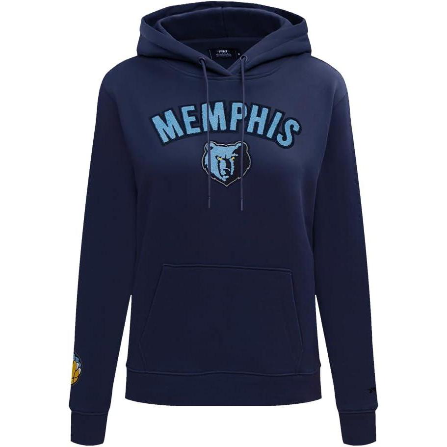 imagePro Standard NBA womens Womens Nba Classic Chenille Brushed Back French Terry Pull Over HoodieMidnight Navy