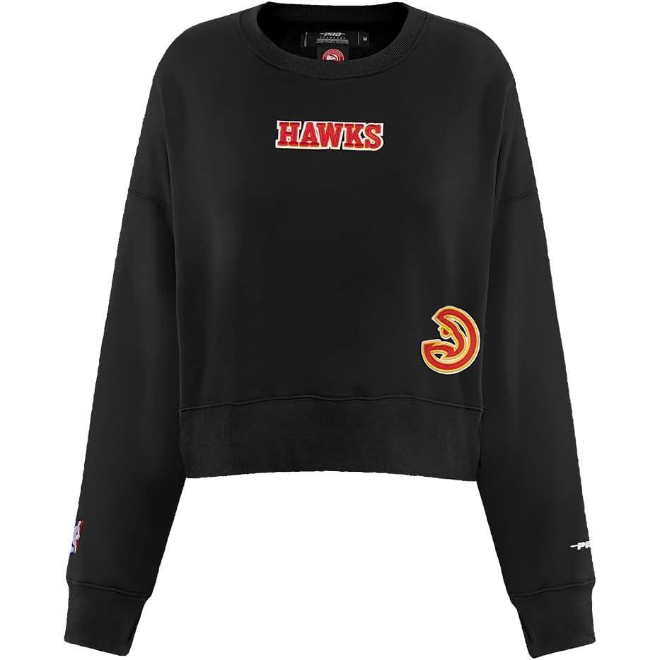 imagePro Standard NBA womens Womens Nba Wingspan Brushed Back French Terry Crewneck SweatshirtBlack