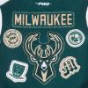 PRO STANDARD Mens NBA Diy Pick Stitch Varsity Jacket(Forest Green/White)