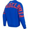 Pro Standard NBA mens Mens Nba Wingspan Fleece Crewneck Sweatshirt(Royal Blue)