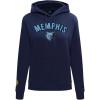 Pro Standard NBA womens Womens Nba Classic Chenille Brushed Back French Terry Pull Over Hoodie(Midnight Navy)