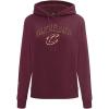 Pro Standard NBA womens Womens Nba Classic Chenille Brushed Back French Terry Pull Over Hoodie(Wine)