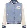 Pro Standard Womens NFL Chicago Bears Varsity Blues Denim Jacket Denim/Linen L