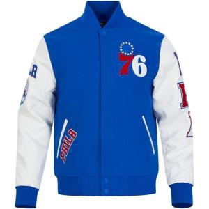 Pro Standard Mens NBA Classic Varsity Jacket(Royal Blue/White)
