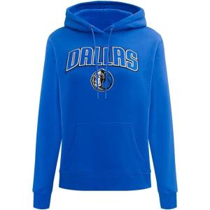 Pro Standard NBA womens Womens Nba Classic Chenille Brushed Back French Terry Pull Over Hoodie(Royal Blue)