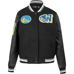 Pro Standard NBA womens Womens Nba Mash Up Wool Varsity Jacket(Black)