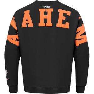 Pro Standard NHL mens Mens Nhl Wingspan Fleece Crewneck Sweatshirt(Black)