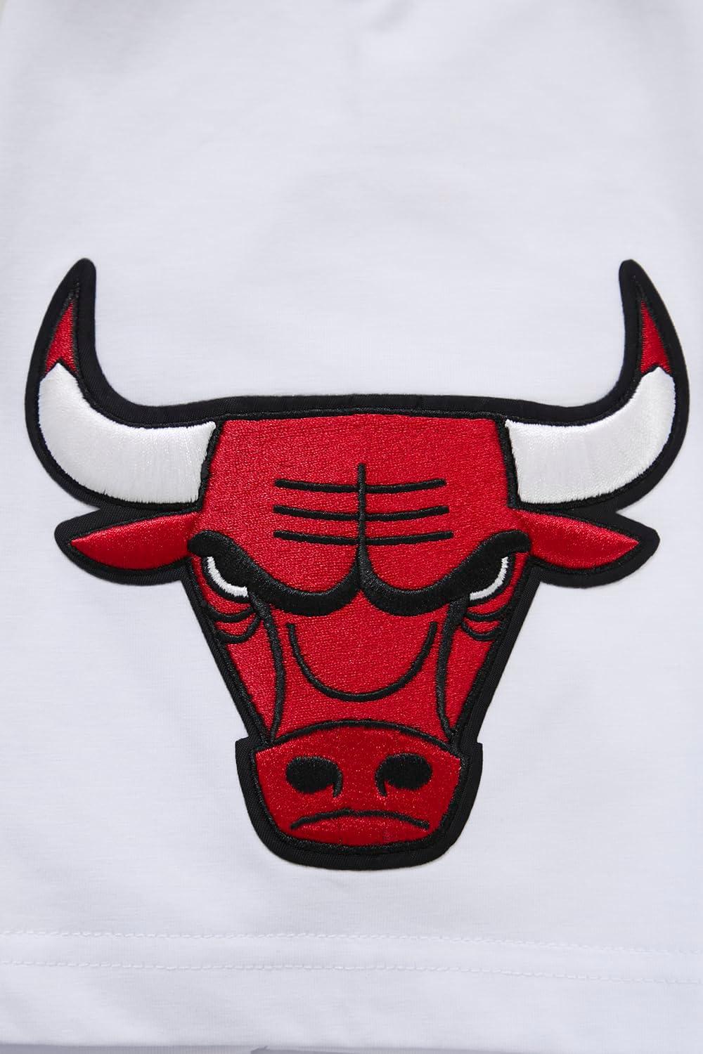imagePro Standard Mens NBA Classic Chenille Cotton Short Sleeve TeeWhite