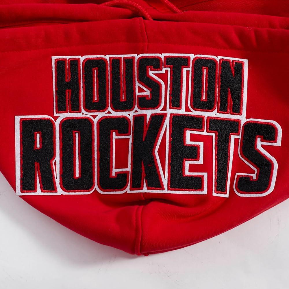 imagePro Standard Mens NBA Reverse French Terry Pull Over HoodieRedBlack