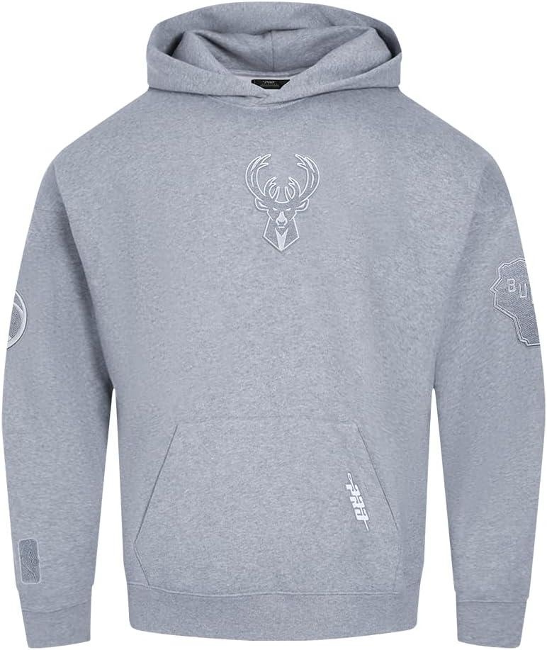 imagePro Standard NBA mens Mens Nba Reverse French Terry Brushed Back French Terry Pull Over HoodieDark Heather Gray