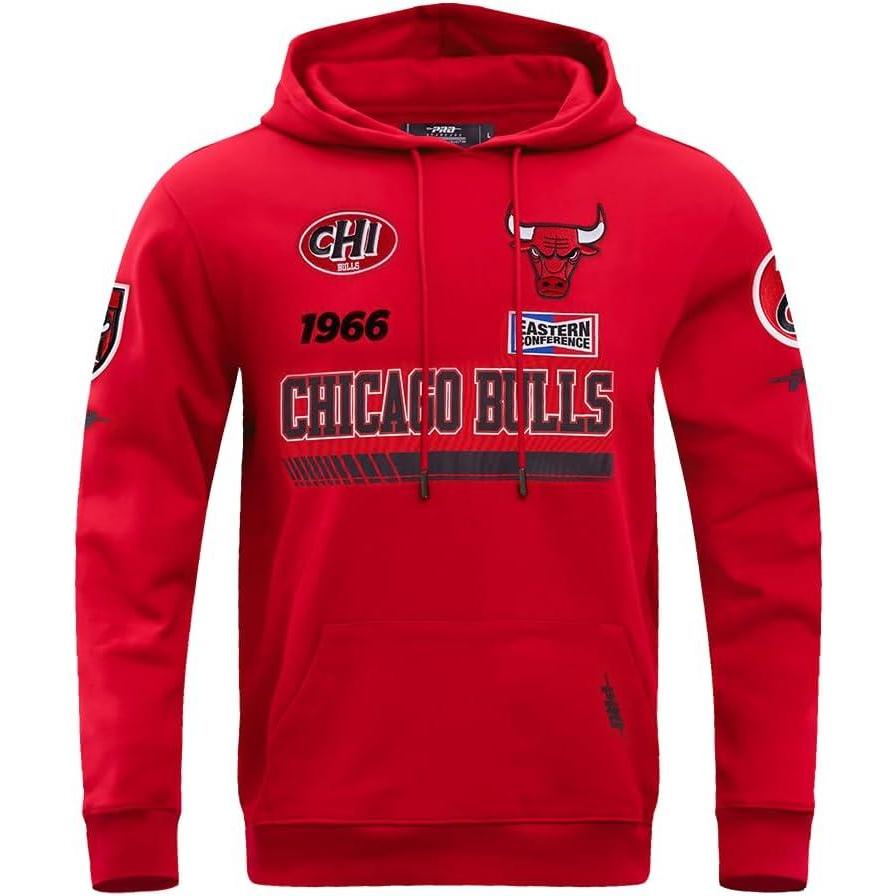 imagePro Standard Mens NBA Reverse French Terry Pull Over HoodieRed