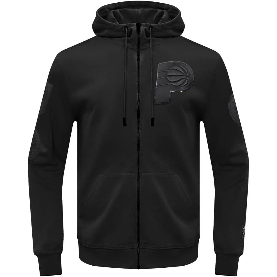 imagePro Standard Mens NBA Reverse French Terry Pull Over HoodieTriple Black