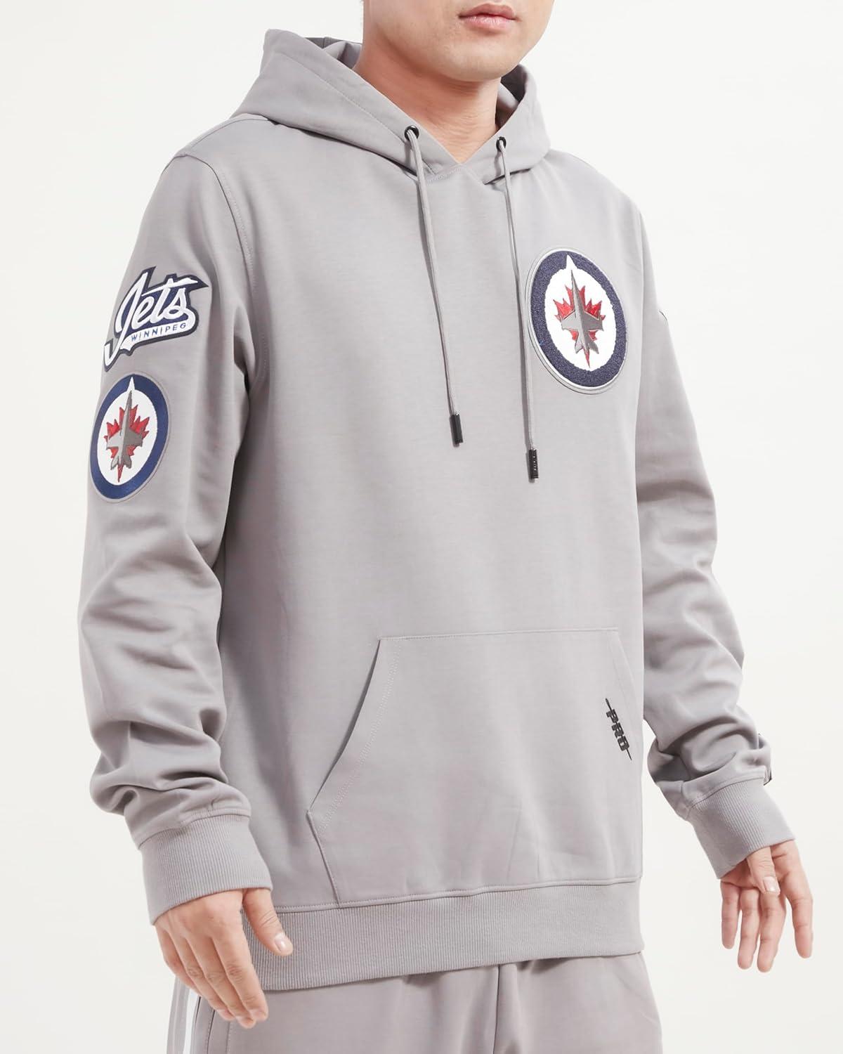 imagePro Standard Mens NHL Classic Chenille Pull Over HoodieGray