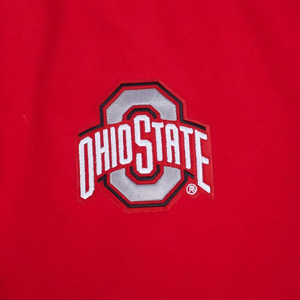imagePro Standard NCAA Womens Womens College Wingspan Cotton Short Sleeve Boxy TeeRed