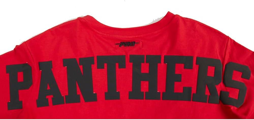 imagePro Standard NCAA Womens Womens College Wingspan Cotton Short Sleeve Boxy TeeRed