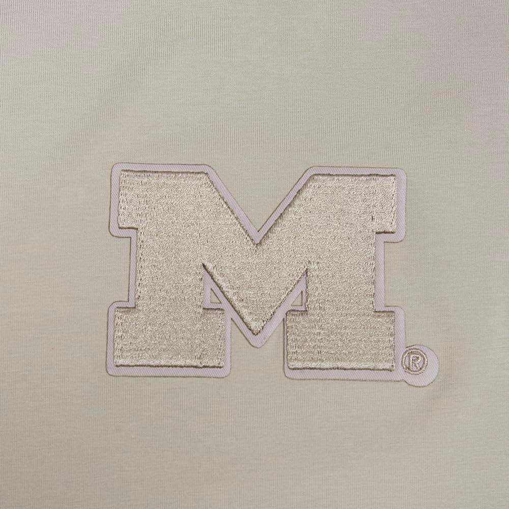 imagePro Standard NCAA Womens Womens College Wingspan Cotton Short Sleeve Boxy TeeTaupe