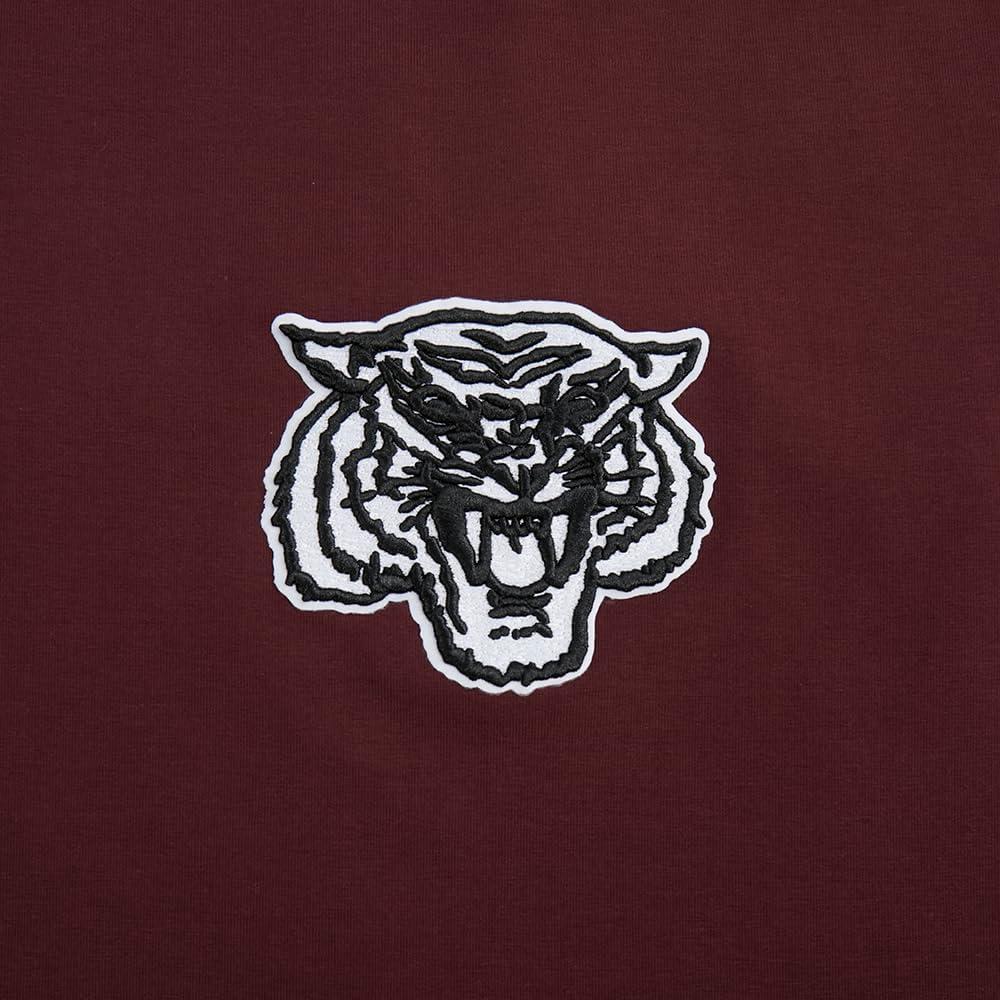 imagePro Standard NCAA Womens Womens College Wingspan Cotton Short Sleeve Boxy TeeWine