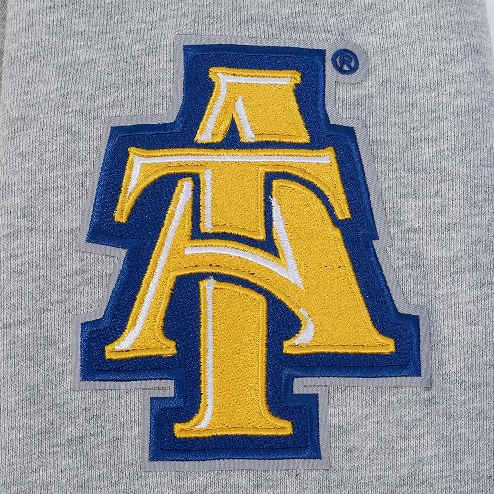 imagePro Standard NCAA mens Mens College Classic Chenille Brushed Back French Terry Pull Over HoodieHeather GreyDodger Blue