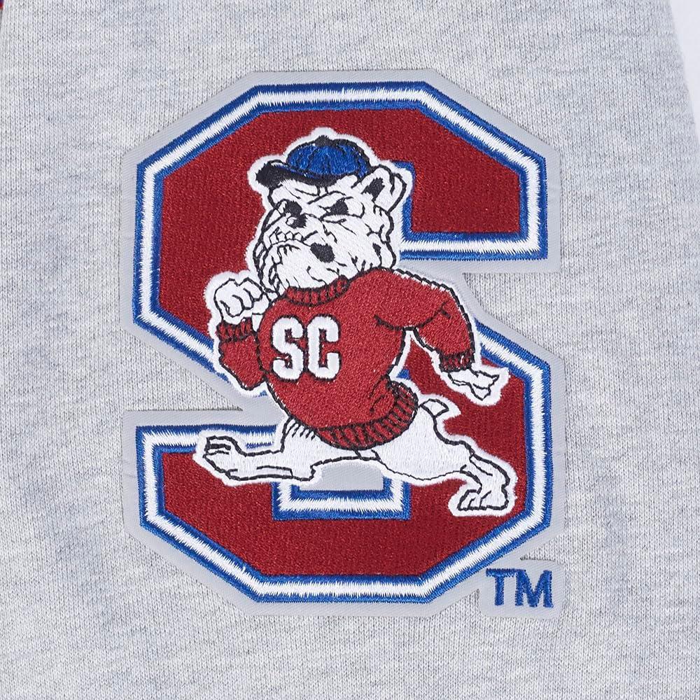 imagePro Standard NCAA mens Mens College Classic Chenille Brushed Back French Terry Pull Over HoodieHeather GreyDodger Blue