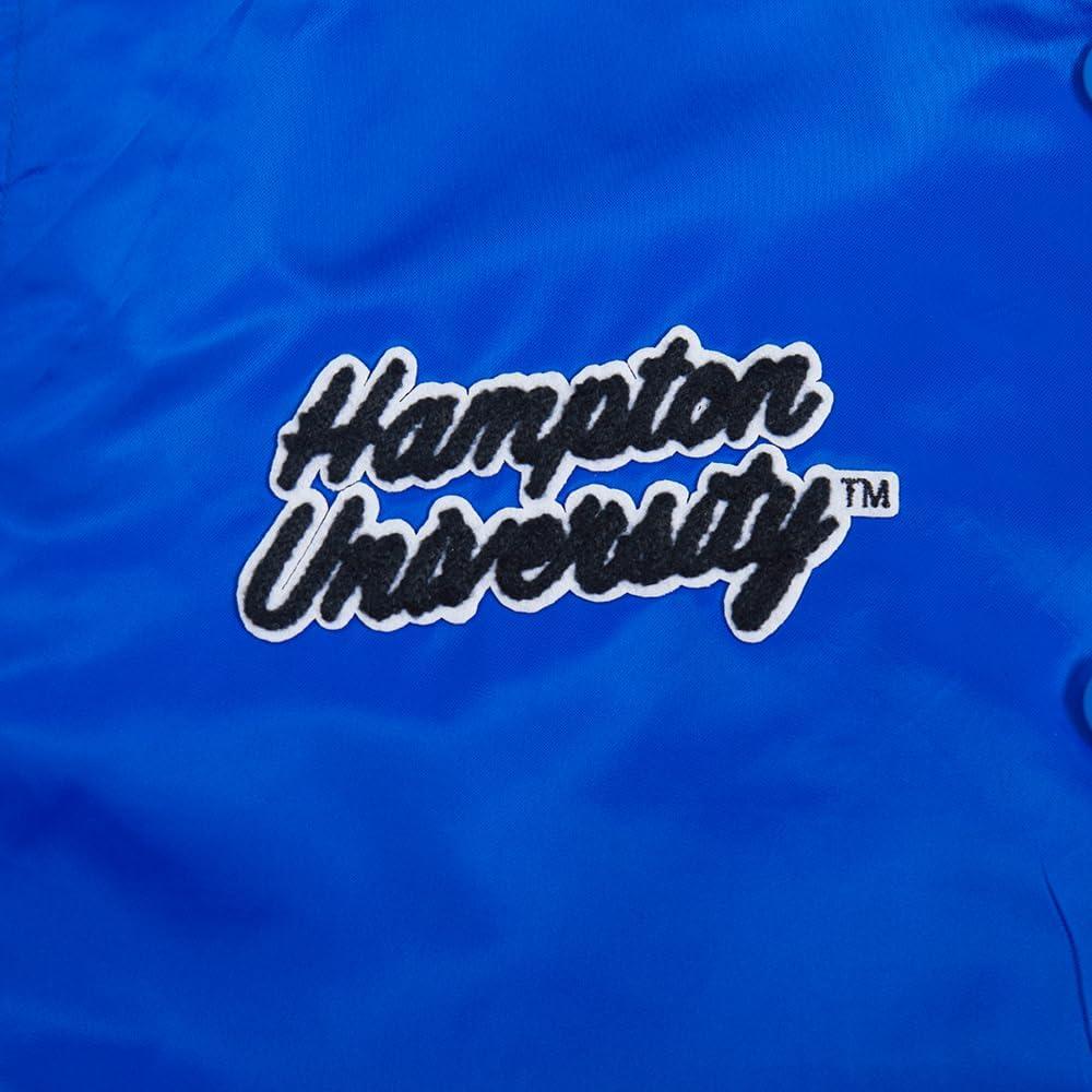 imagePro Standard Womens College Hampton University Classic Essentials Satin Jacket Royal Blue Xl