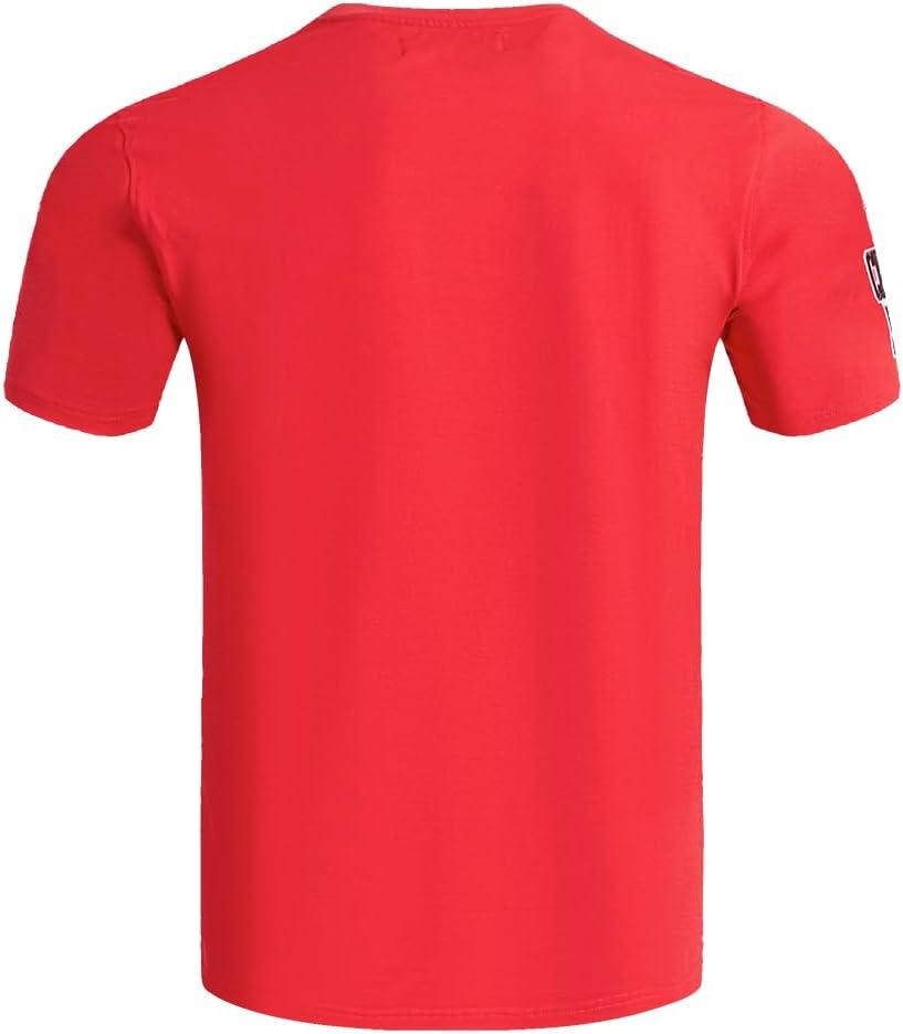 imagePro Standard Mens NBA Old English Cotton Short Sleeve TeeRed