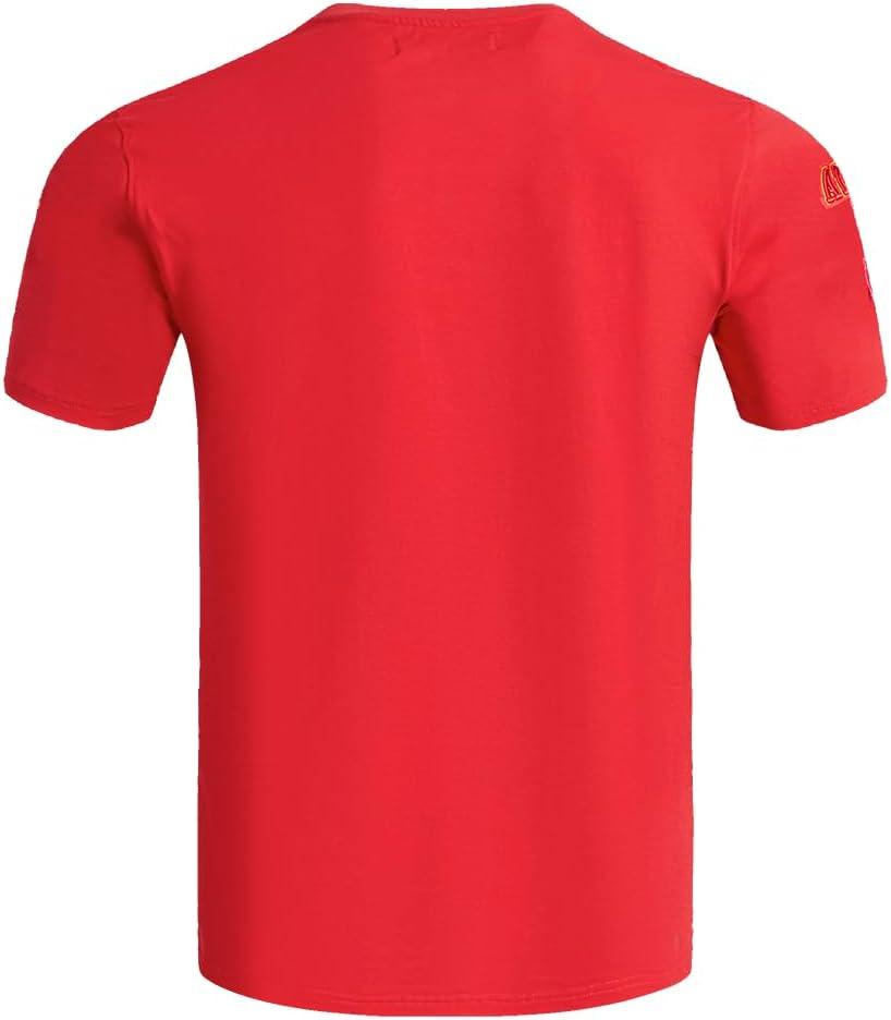 imagePro Standard Mens NBA Old English Cotton Short Sleeve TeeRed